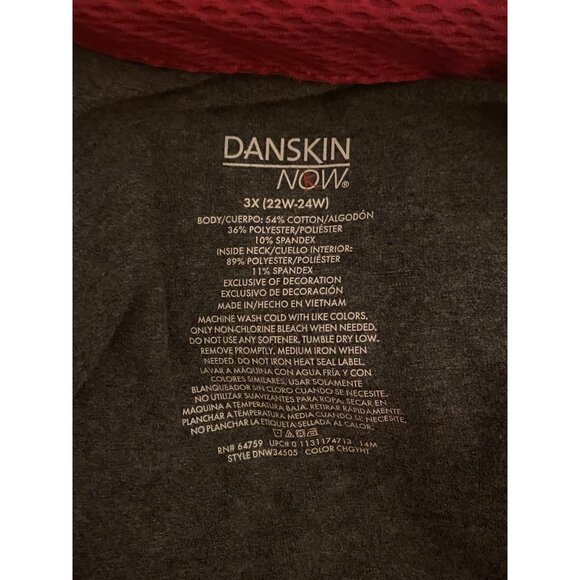 Women's Danskin Athletic Full Zip Jacket Coat Size 3X (22-24W) - Picture 6 of 11